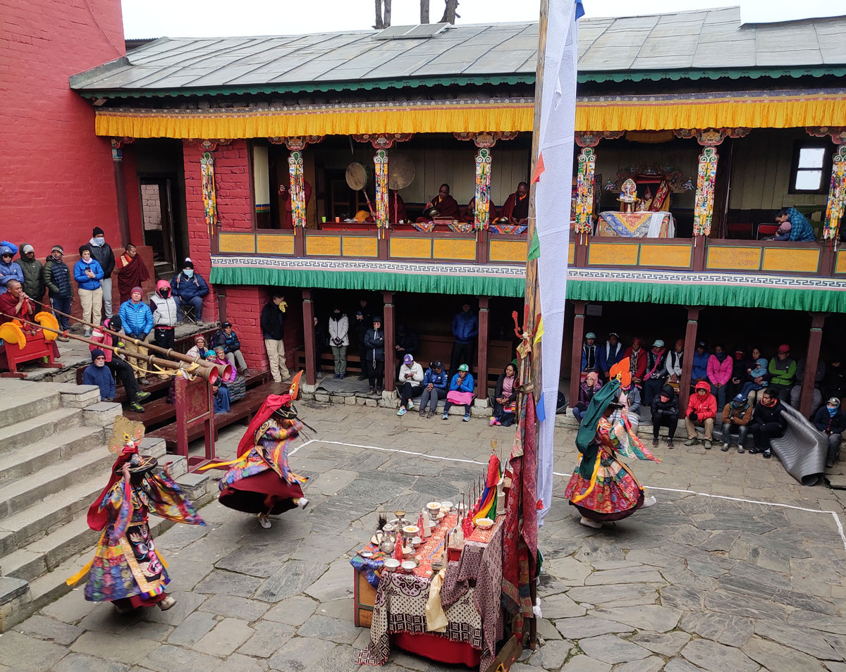 Things That Will Surprise You While Trekking in Nepal 9 Mani Rimdu festival at Tengboche Monastery