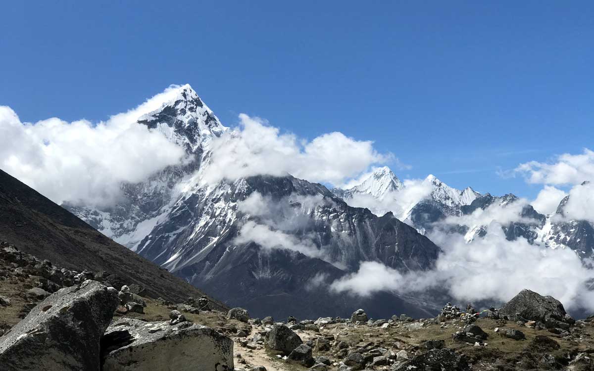 Everest Base Camp Trek during Monsoon 2 View from Thukla Pass