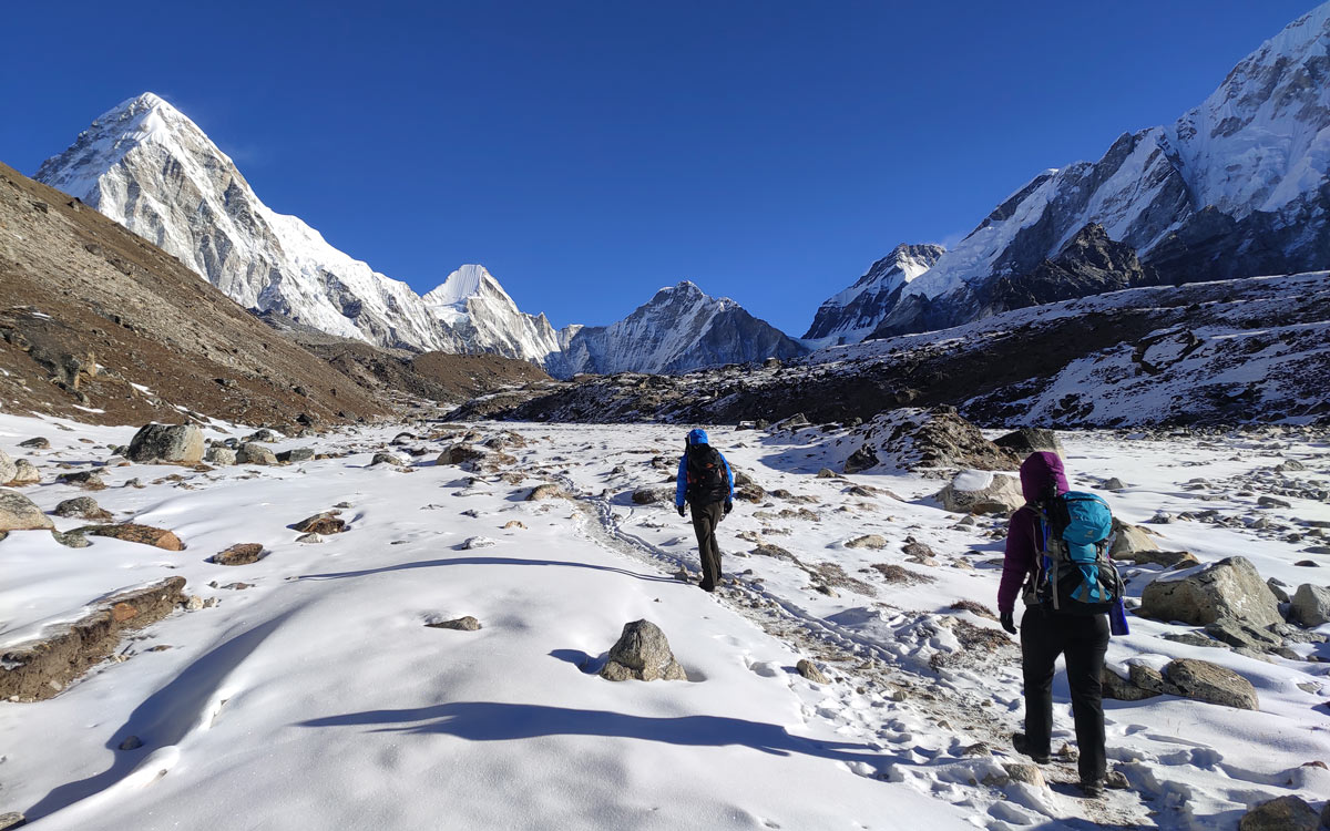 On the way to Everest Base Camp