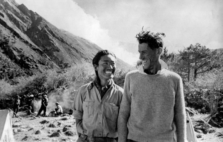 Tenzing Norgay and Edmund Hillary