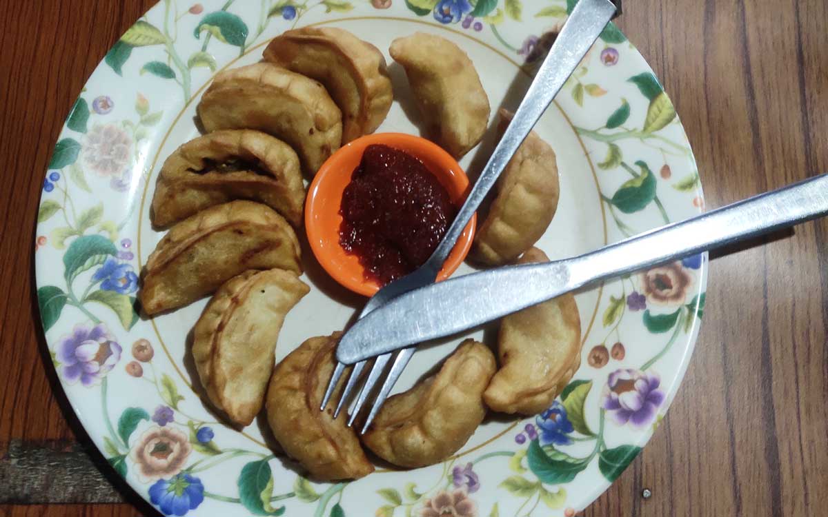 Food on the Everest Base Camp Trek: What to eat on the trail 4 a plate of momo in ebc trek