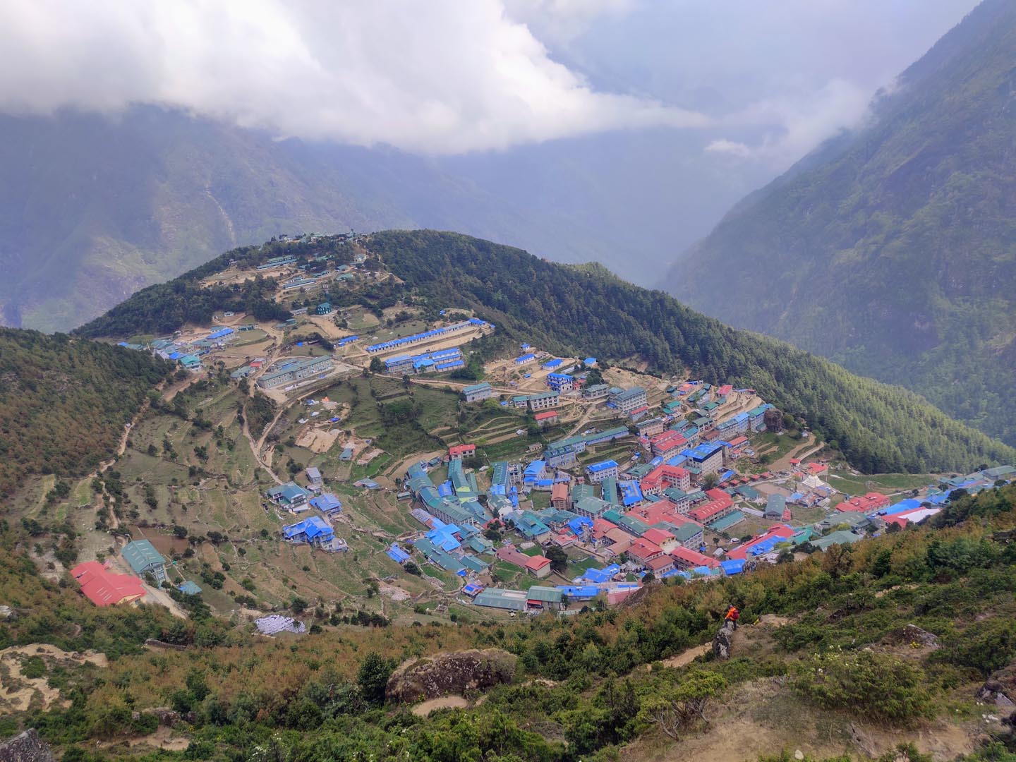 Namche Bazaar view from the top