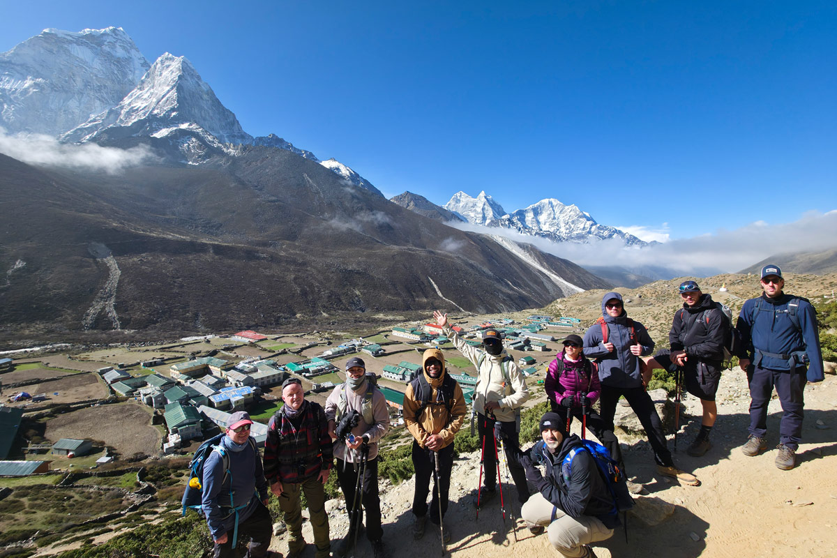 Everest Base Camp acclimatization hike from Dingboche to Nangkartshang Peak Everest Base Camp acclimatization hike from Dingboche to Nangkartshang Peak