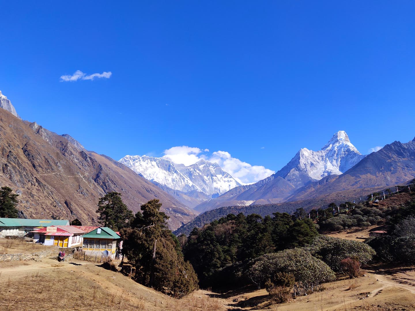 Himalayan panorama from Tengboche