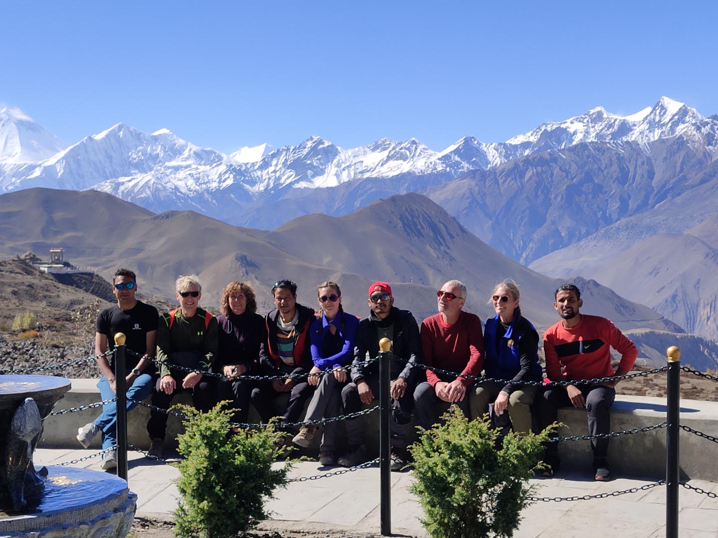 Group picture at Muktinath.
