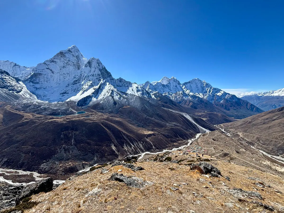 Amadablam and Dingboche view during Nangkartsang Peak hike