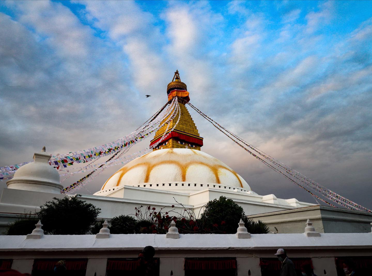 Largest spherical stupa in the World.