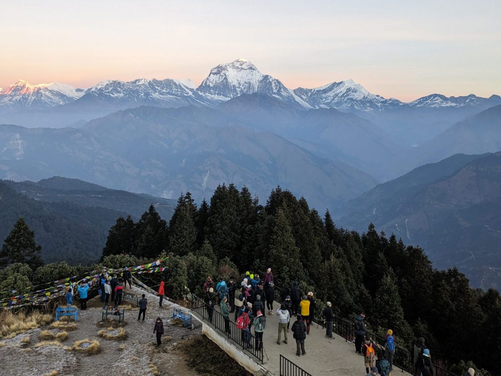 early morning view from poon hill dhaulagiri 1