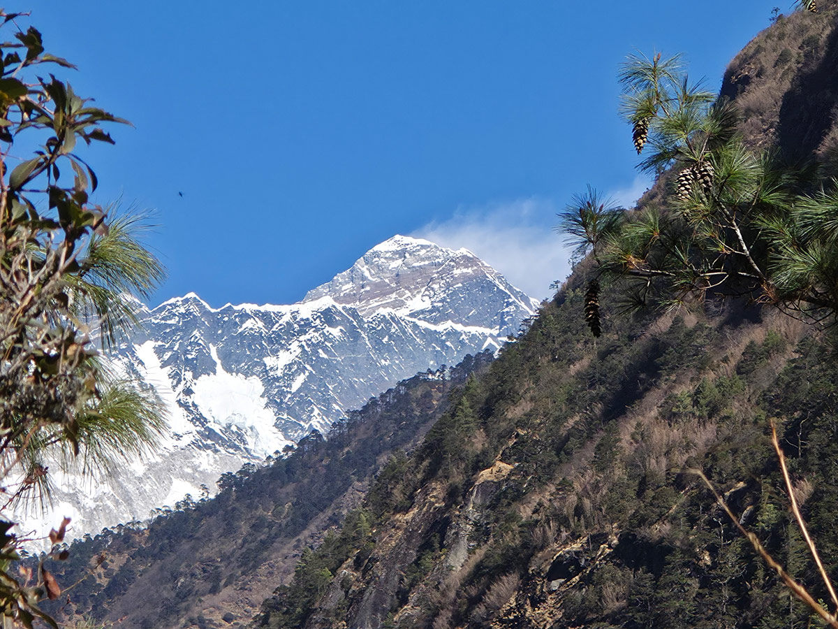 First view of Mount Everest from Top Danda First view of Mount Everest from Top Danda