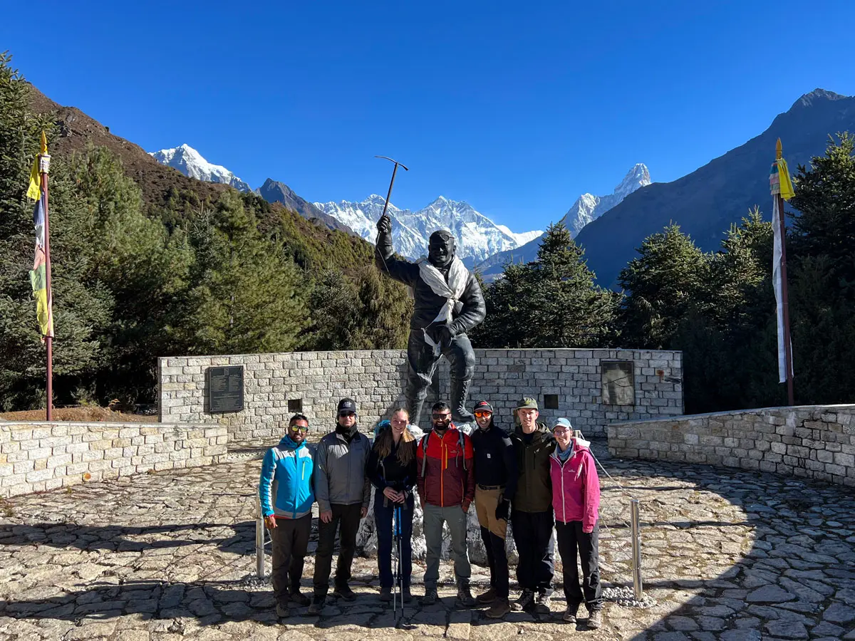 Best Day Hikes from Namche Bazaar 2 Tenzing Norgay Sherpa memorial in Namche Bazaar