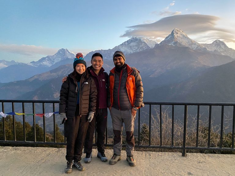 Chasing the sunrise at Poon Hill.