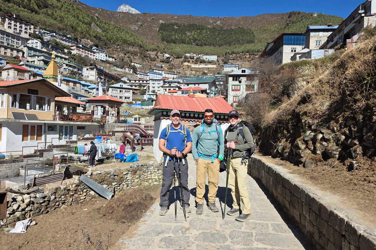 Reaching Namche Bazaar, the gateway to the Everest region Reaching Namche Bazaar, the gateway to the Everest region