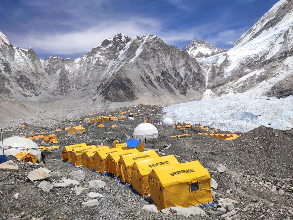 Best Things to Do During Everest Base Camp Trek 15 Climbing tents at Everest Base Camp