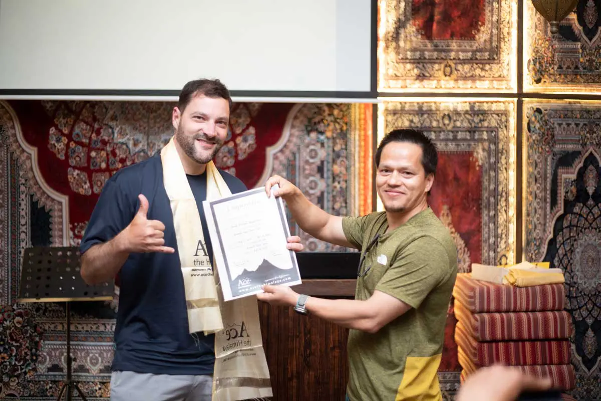 Receiving trip completion certificate