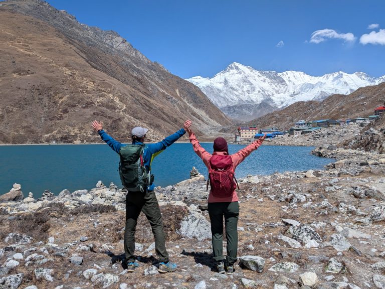Trekkers arrive at Gokyo Lakes