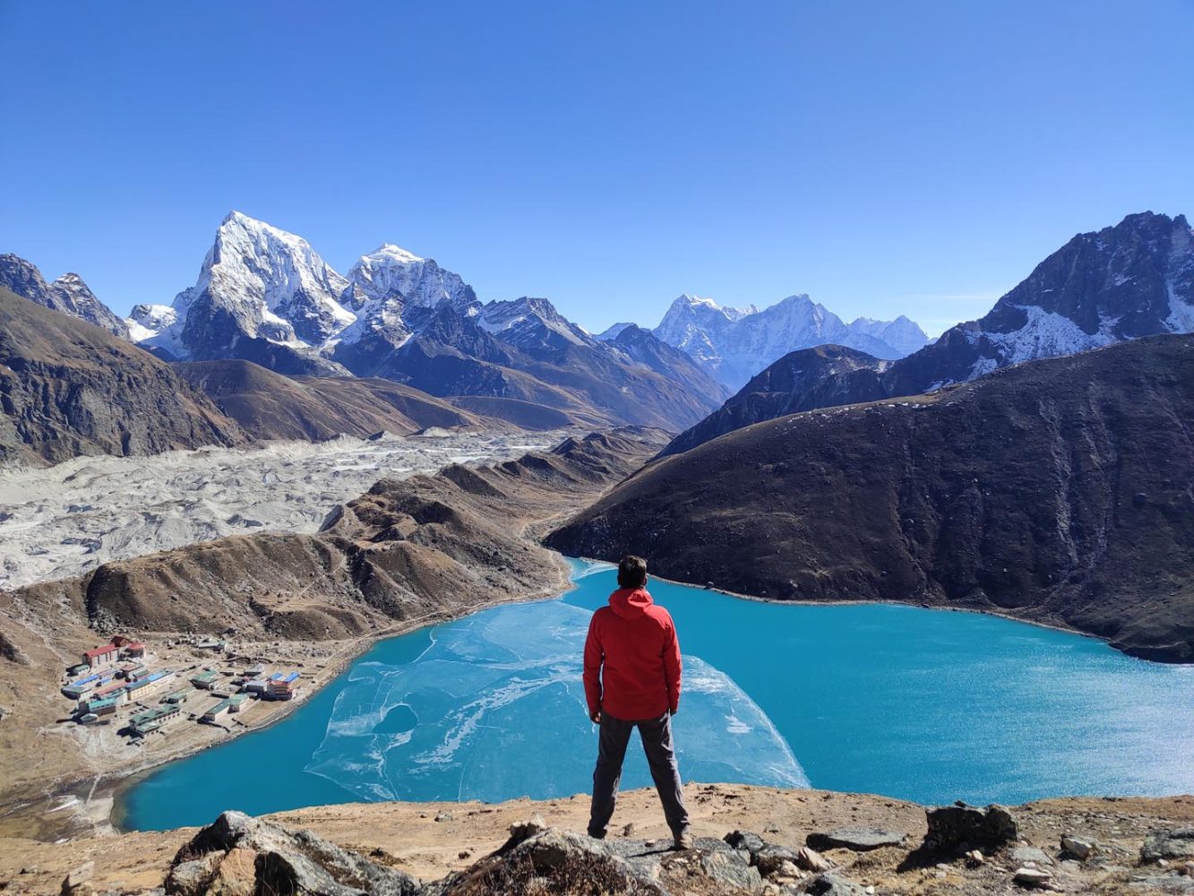 View from Gokyo Ri during Gokyo Lake Trek