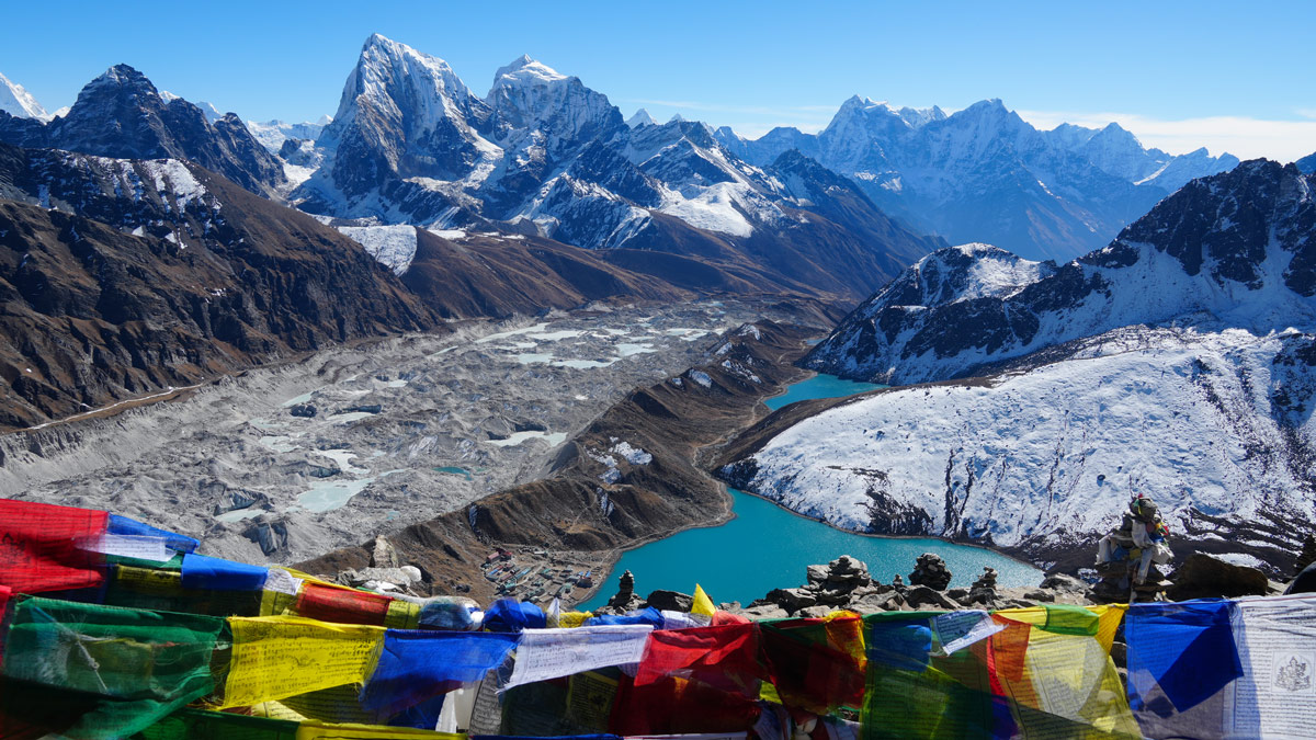View of Gokyo Lake from Gokyo Ri