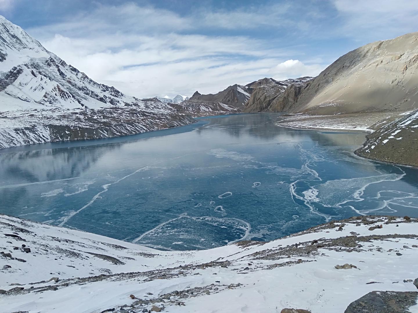 Frozen Tilicho Lake