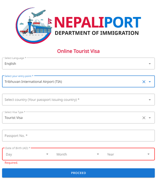 Guidelines for Online Tourist Visa form in Nepal Ace the Himalaya