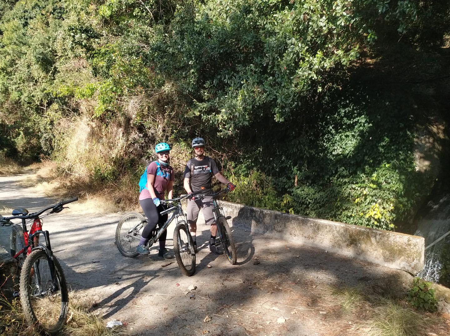 Biking around Kathmandu