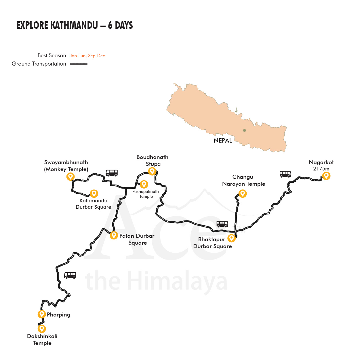 Explore Kathmandu map