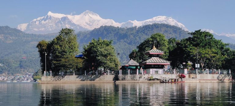 Tal Barahi temple with clear mountain views