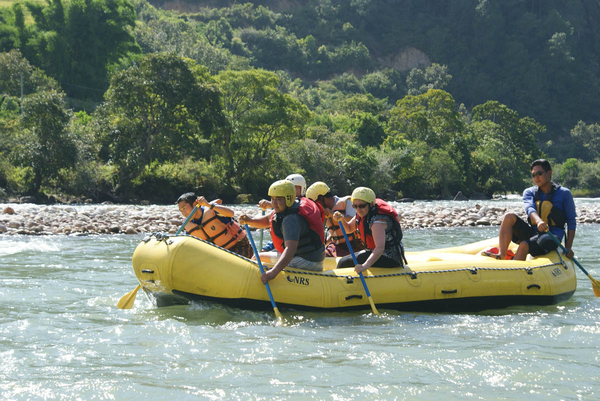 Rafting in Bhutan