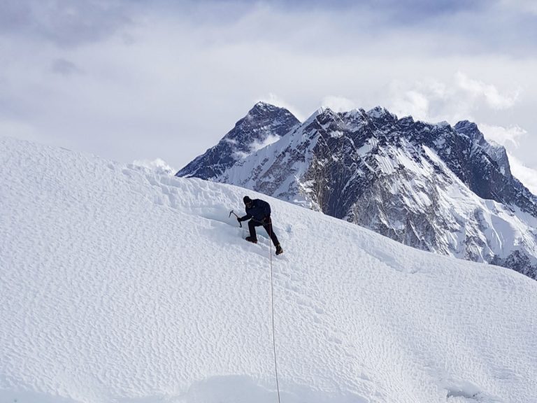 Lobuche East Climbing