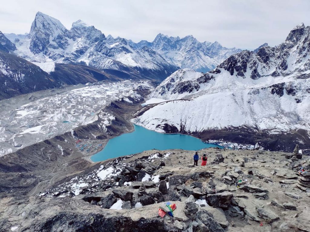 View from Gokyo Ri with Gokyo Lake