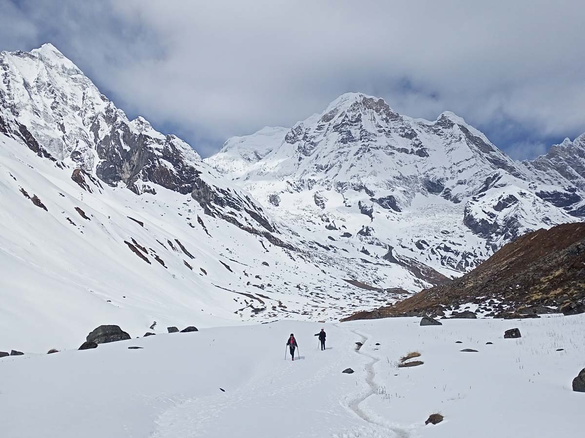 Best Time for Annapurna Base Camp Trek: Complete Seasonal Guide 2 Snow covered trail of Annapurna Base Camp