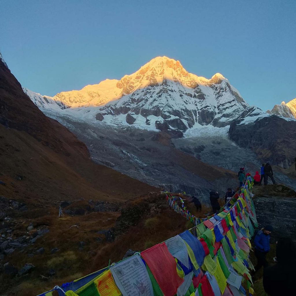 Early morning view from Annapurna Base Camp