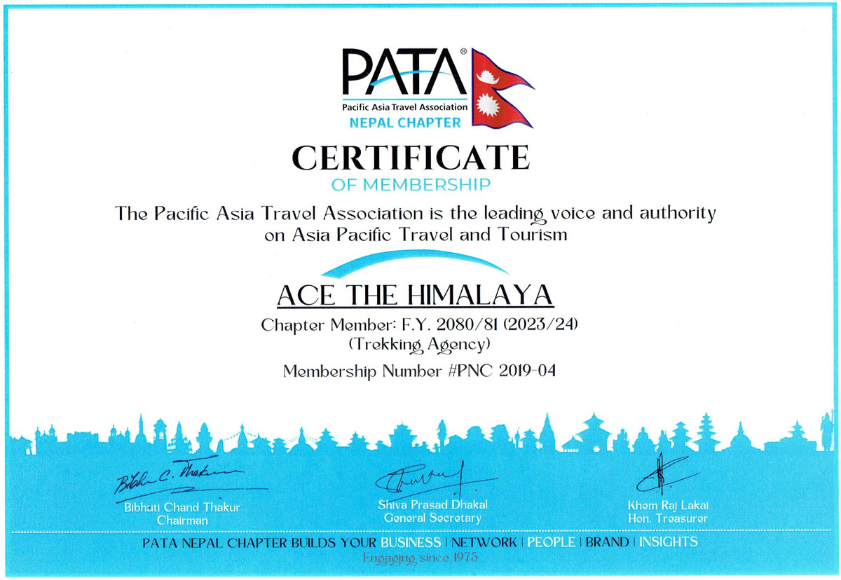 PATA Certificate