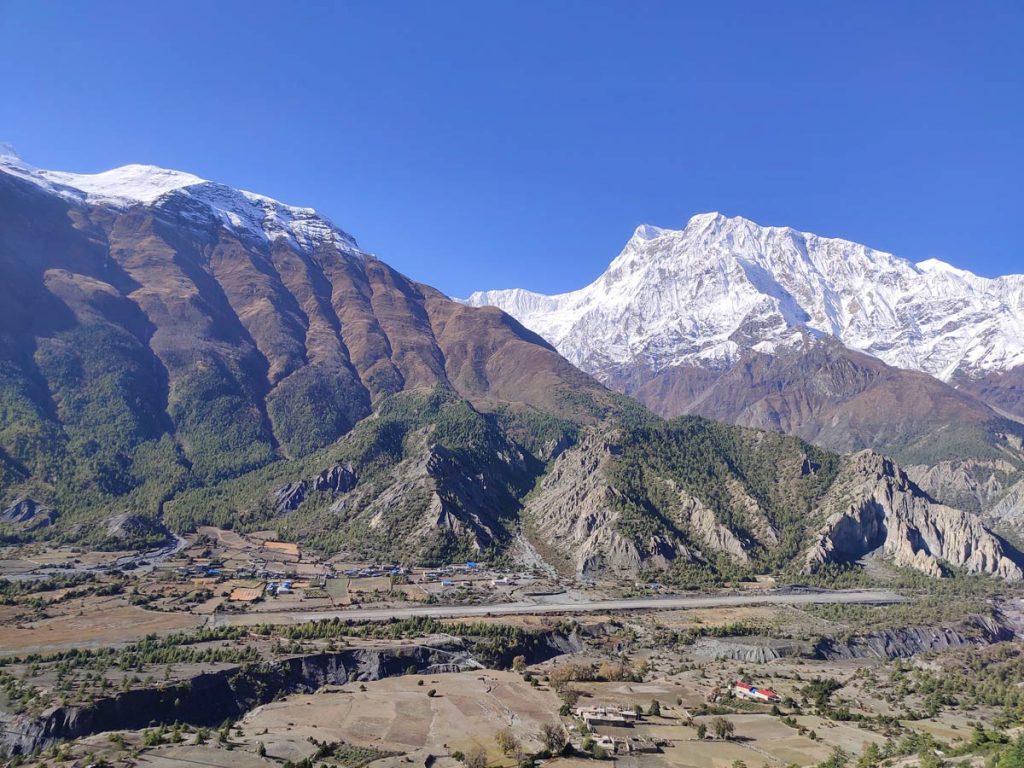 Humde Village with Stunning view of Annapurna III