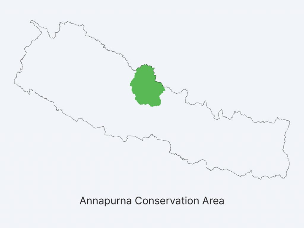 Annapurna Conservation Area location in map