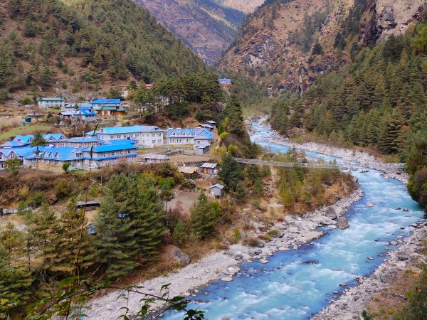 The Dudh Koshi river originates in the Everest region