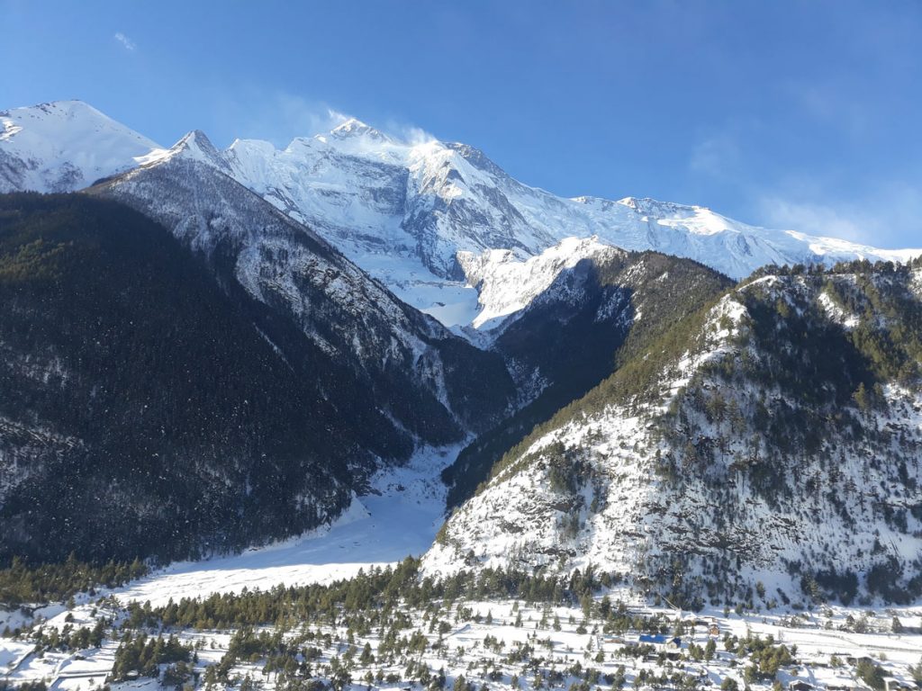 View of Annapurna II from Upper Pisang