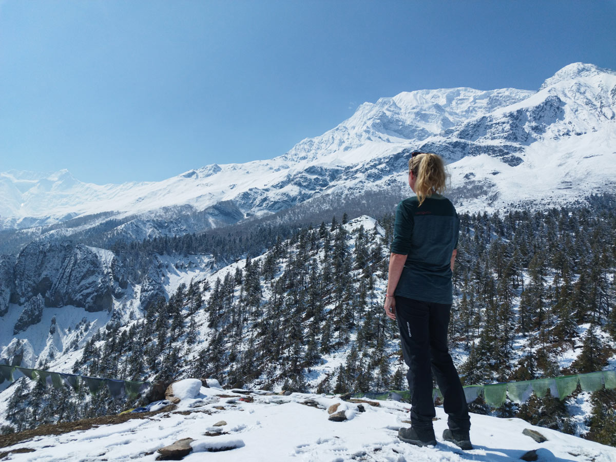 When is the Best Time for Annapurna Circuit Trek 5 Spring snowfall in Manang
