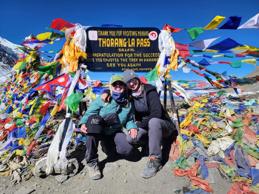 Feeling on to of the world at Thorog La Pass