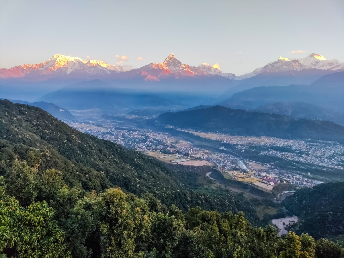 Easy and Accessible Himalayan Viewpoints in Nepal 3 Annapurna range from Sarangkot