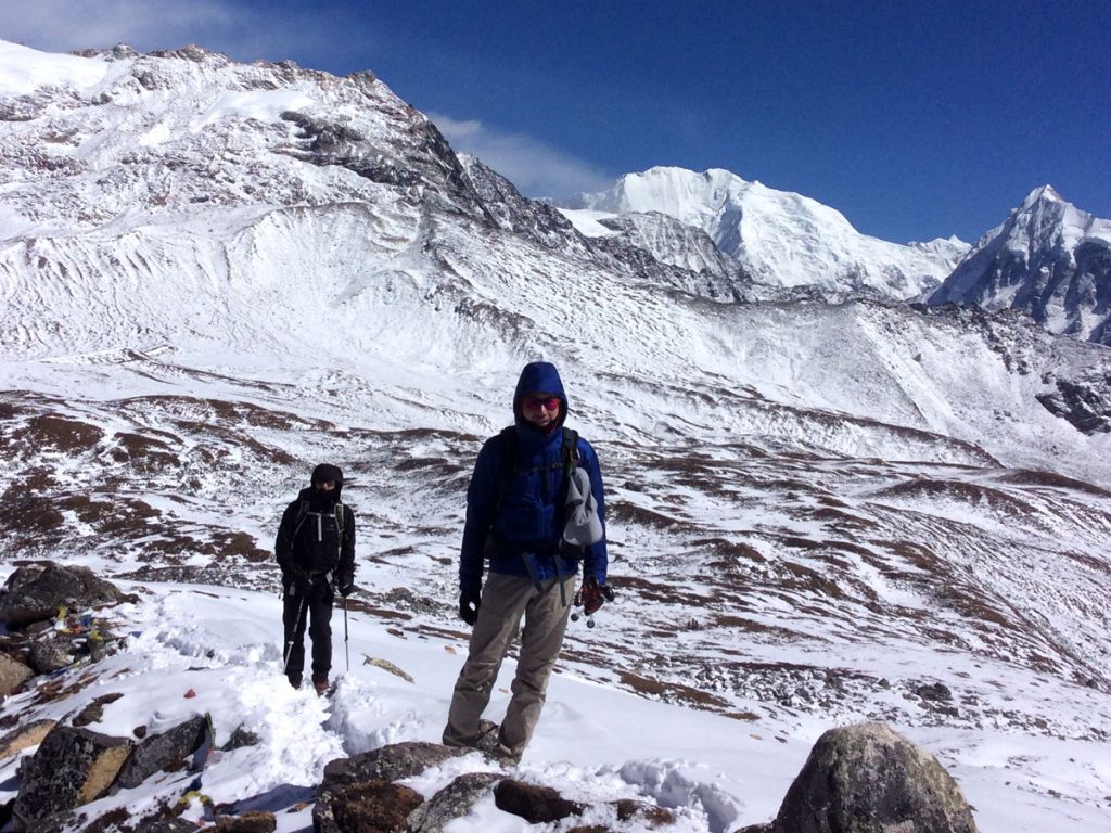 Langtang Valley Trek Difficulty 5 Snowy trail of Langtang Valley