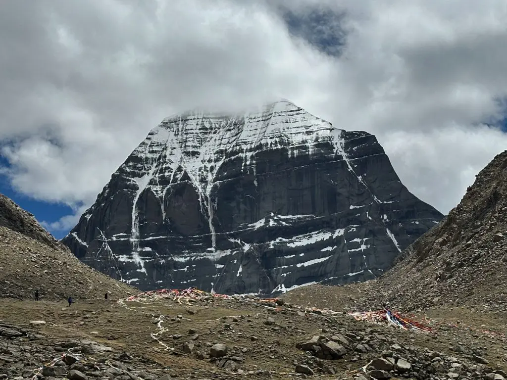 A view of mount Kailash during Kailash Parikrama