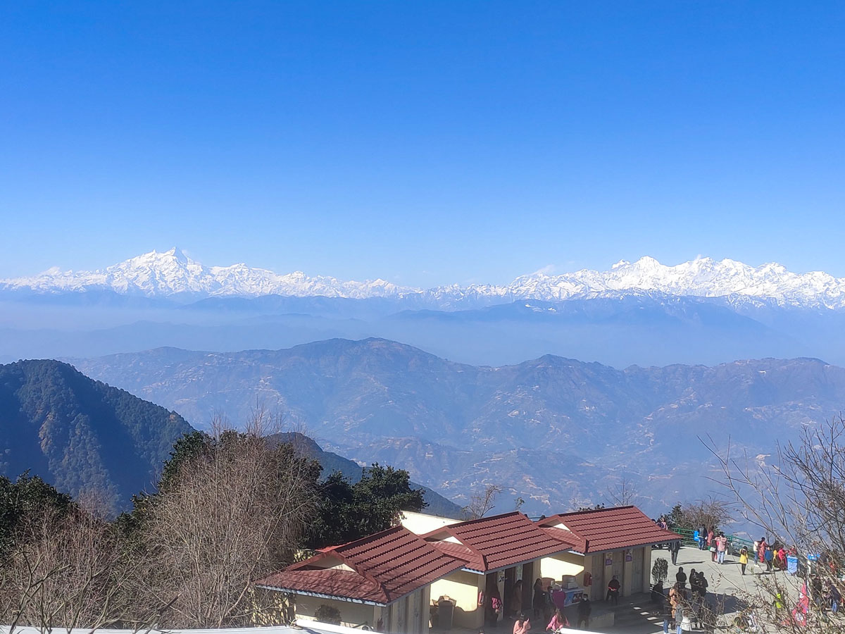Easy and Accessible Himalayan Viewpoints in Nepal 4 Mountain view from Chandragiri Hills