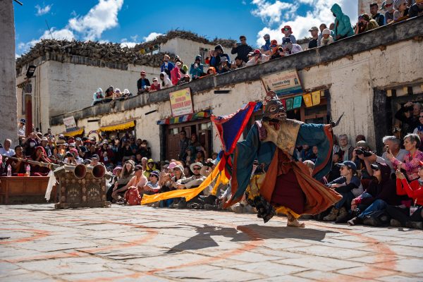 Final day ritual performance of the Tiji Festival in Lo Manthang.