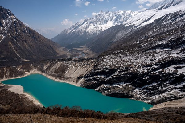 Birendra Lake with Samagun in the background