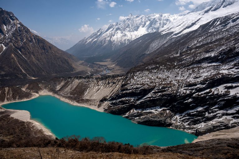 Birendra Lake with Samagun in the background