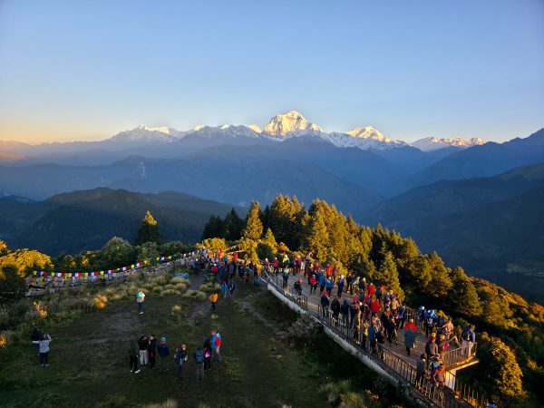 Golden sunrise from Poon Hill