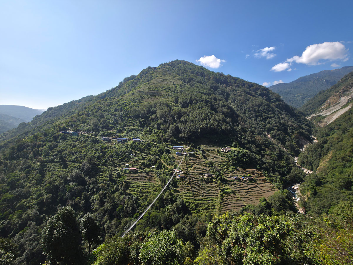 Annapurna Base Camp Trek Distance 11 Jhinu suspension bridge