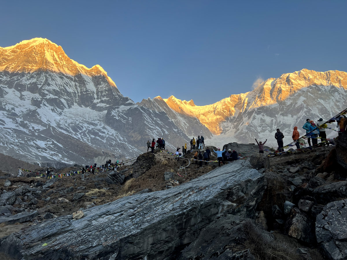 Annapurna Base Camp Trek Distance 1 Magical morning at Annapurna base camp