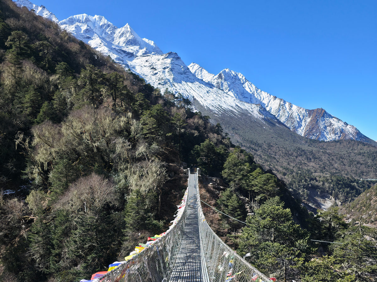 Suspension Bridges Along the Everest Base Camp Trail Suspension Bridges Along the Everest Base Camp Trail