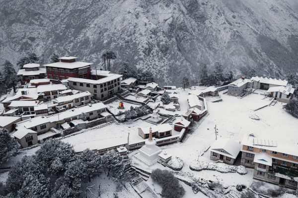 Tengboche after snowfall